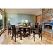 MEAGAN II Brown Cherry Round Counter Ht. Table - Inland Furniture (San Bernardino, CA)