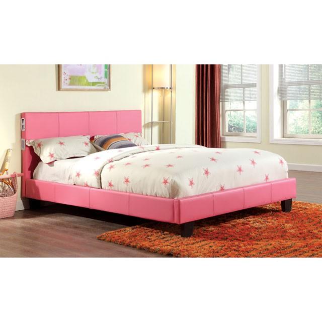 Evans E.King & Cal.King Bed Espressso, White, & Camel - Inland Furniture (San Bernardino, CA)