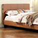 Evans E.King & Cal.King Bed Espressso, White, & Camel - Inland Furniture (San Bernardino, CA)