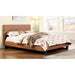 Evans E.King & Cal.King Bed Espressso, White, & Camel - Inland Furniture (San Bernardino, CA)