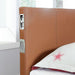 Evans E.King & Cal.King Bed Espressso, White, & Camel - Inland Furniture (San Bernardino, CA)