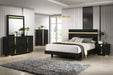 Lillestrom E.King, Queen, Full, & Full Bed Black & White - Inland Furniture (San Bernardino, CA)