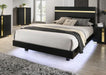 Lillestrom E.King, Queen, Full, & Full Bed Black & White - Inland Furniture (San Bernardino, CA)