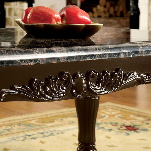 Brampton Espresso/Black Faux Sofa Table - Inland Furniture (San Bernardino, CA)