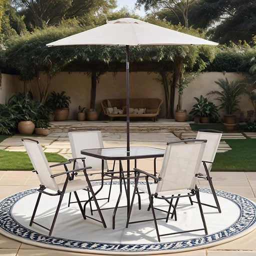 Fallone 7 Pc. Outdoor Dining Set - Inland Furniture (San Bernardino, CA)