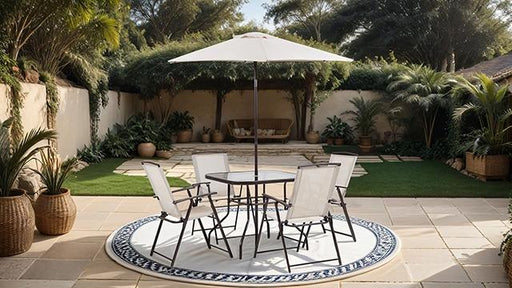 Fallone 7 Pc. Outdoor Dining Set - Inland Furniture (San Bernardino, CA)