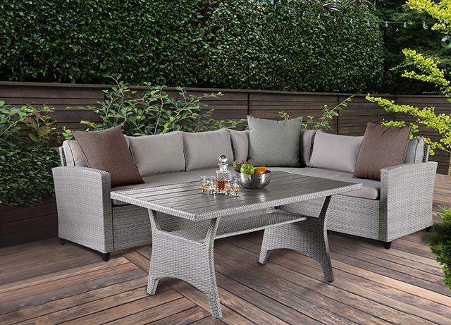 Kimara 3 & 5 Piece. Patio Dining Set - Inland Furniture (San Bernardino, CA)