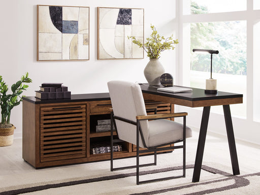 Kallari Credenza with Desk Return - Inland Furniture (San Bernardino, CA)