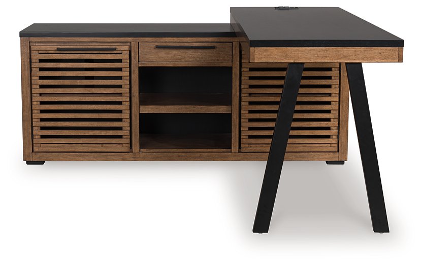 Kallari Credenza with Desk Return - Inland Furniture (San Bernardino, CA)