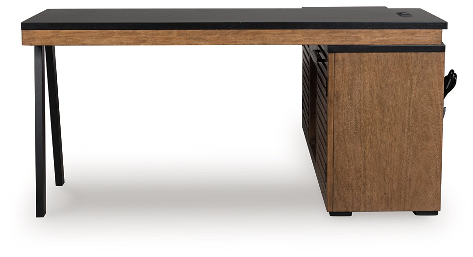 Kallari Credenza with Desk Return - Inland Furniture (San Bernardino, CA)