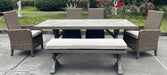 Laguna Heights Bench with Cushion - Inland Furniture (San Bernardino, CA)