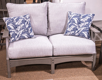 Cove Beach Outdoor Loveseat with Cushion - Inland Furniture (San Bernardino, CA)