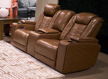 Gruaro Power Reclining Loveseat with Console - Inland Furniture (San Bernardino, CA)