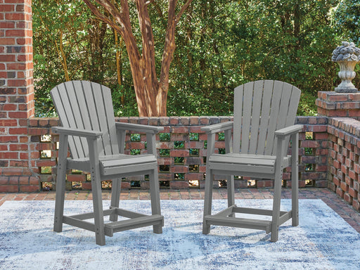 Sanctuary Beach Outdoor Counter Height Bar Stool (Set of 2) - Inland Furniture (San Bernardino, CA)