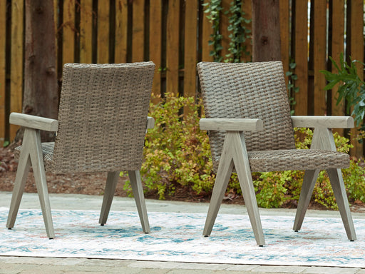 Cliff Trails Outdoor Arm Chair (Set of 2) - Inland Furniture (San Bernardino, CA)