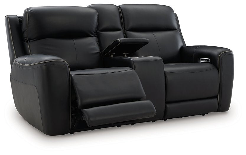 5Z-Relaxation Power Reclining Loveseat with Console - Inland Furniture (San Bernardino, CA)