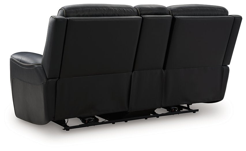 5Z-Relaxation Power Reclining Loveseat with Console - Inland Furniture (San Bernardino, CA)