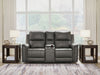 Bleckley Power Reclining Loveseat with Console - Inland Furniture (San Bernardino, CA)