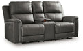 Bleckley Power Reclining Loveseat with Console - Inland Furniture (San Bernardino, CA)