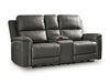 Bleckley Power Reclining Loveseat with Console - Inland Furniture (San Bernardino, CA)