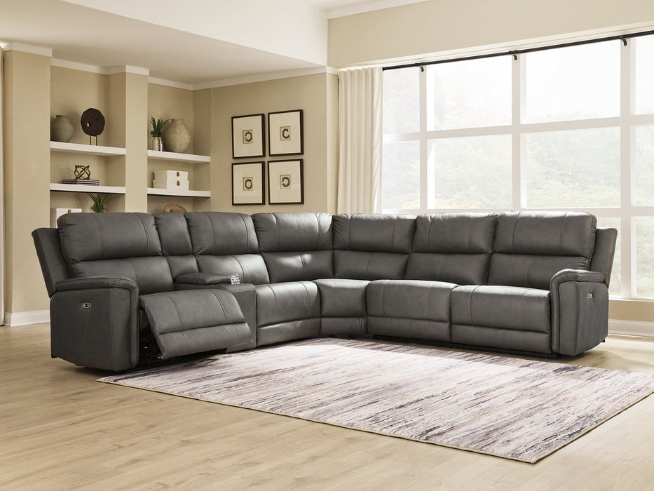 Bleckley Power Reclining Sectional - Inland Furniture (San Bernardino, CA)