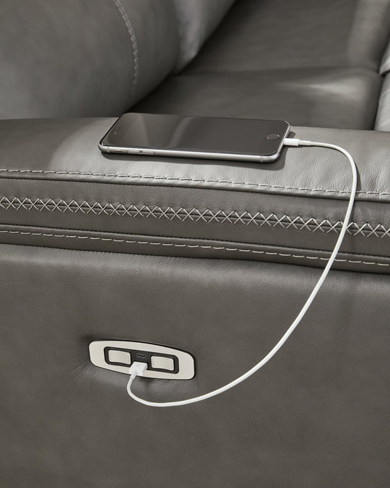 Bleckley Power Reclining Sectional - Inland Furniture (San Bernardino, CA)