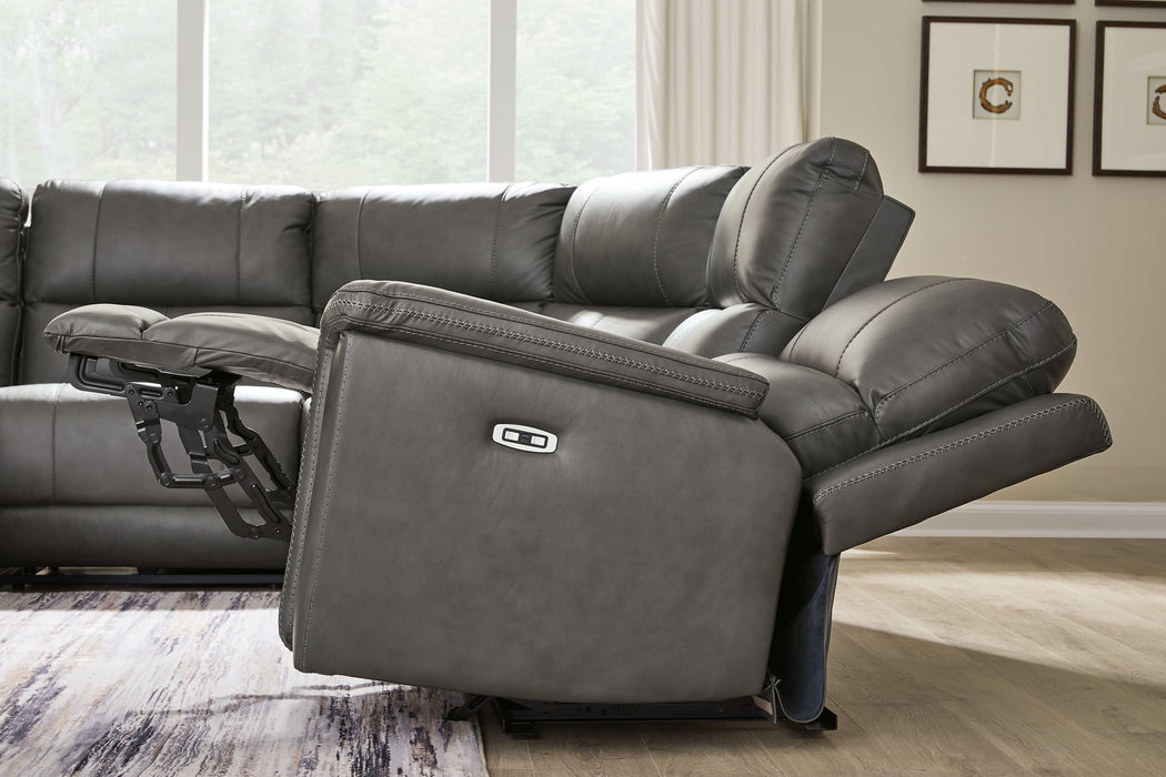 Bleckley Power Reclining Sectional - Inland Furniture (San Bernardino, CA)