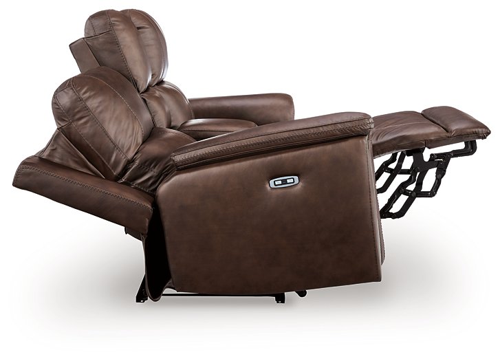 Bleckley Power Reclining Loveseat with Console - Inland Furniture (San Bernardino, CA)