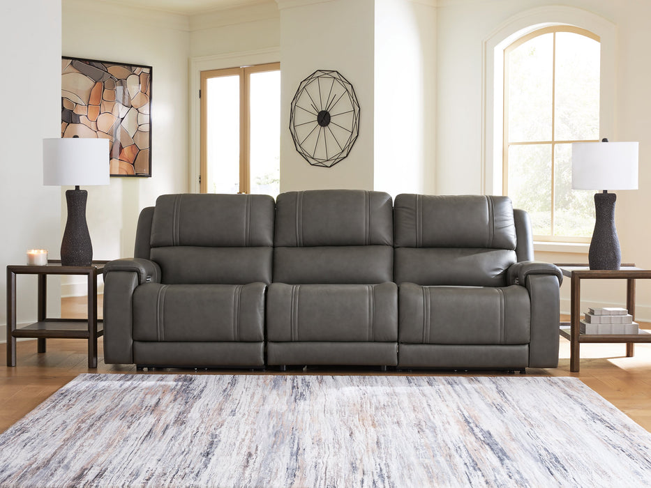 5Z - Pittson Power Sectional Reclining Sofa - Inland Furniture (San Bernardino, CA)
