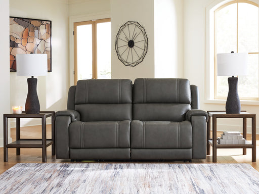 5Z - Pittson Power Reclining Sectional Loveseat - Inland Furniture (San Bernardino, CA)