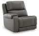 5Z - Pittson Power Reclining Sectional Loveseat - Inland Furniture (San Bernardino, CA)
