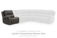 5Z - Pittson Power Reclining Sectional Loveseat with Console - Inland Furniture (San Bernardino, CA)