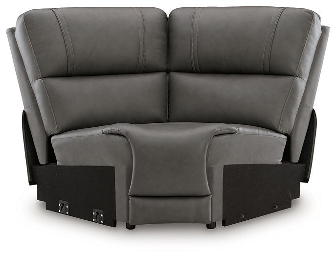 5Z - Pittson Power Reclining Sectional - Inland Furniture (San Bernardino, CA)
