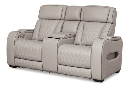 Boyington Power Reclining Loveseat with Console - Inland Furniture (San Bernardino, CA)