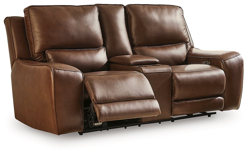 DeepWakes Power Reclining Loveseat with Console - Inland Furniture (San Bernardino, CA)