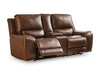 DeepWakes Power Reclining Loveseat with Console - Inland Furniture (San Bernardino, CA)