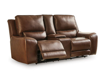 DeepWakes Power Reclining Loveseat with Console - Inland Furniture (San Bernardino, CA)