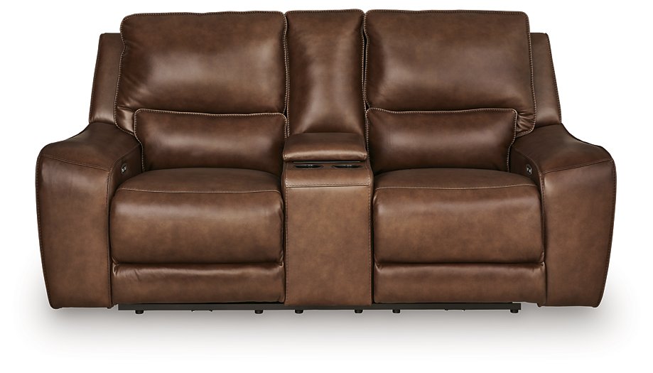 DeepWakes Power Reclining Loveseat with Console - Inland Furniture (San Bernardino, CA)