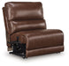 DeepWakes Reclining Sectional with Storage Console - Inland Furniture (San Bernardino, CA)
