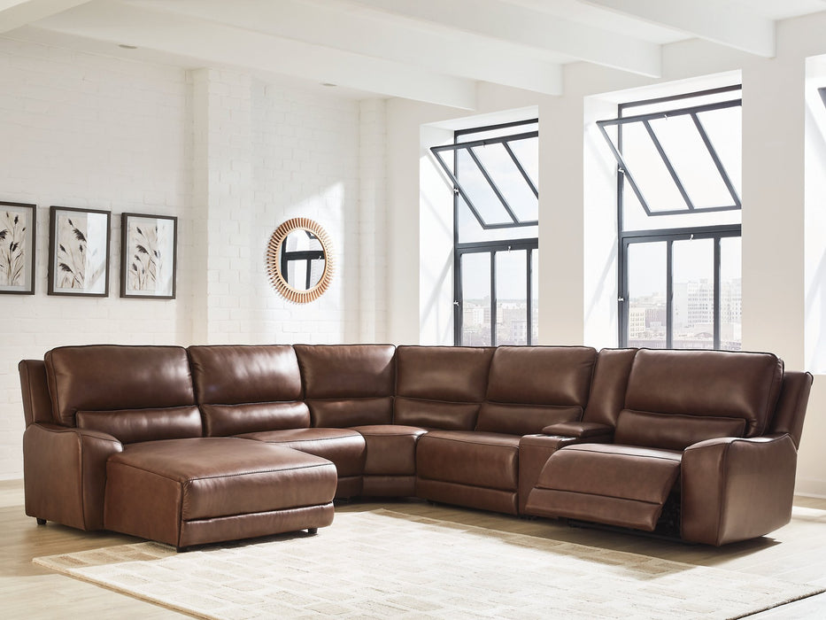 DeepWakes Power Reclining Sectional with Chaise - Inland Furniture (San Bernardino, CA)