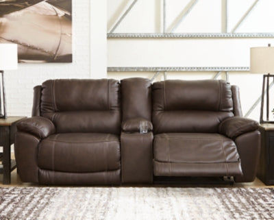 Dunleith Power Reclining Loveseat with Console - Inland Furniture (San Bernardino, CA)