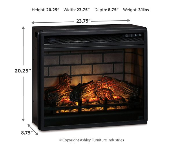 Wildenauer 76" TV Stand with Electric Fireplace - Inland Furniture (San Bernardino, CA)