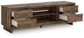 Zadilyn 72" TV Stand with Electric Fireplace - Inland Furniture (San Bernardino, CA)