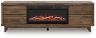 Zadilyn 72" TV Stand with Electric Fireplace - Inland Furniture (San Bernardino, CA)