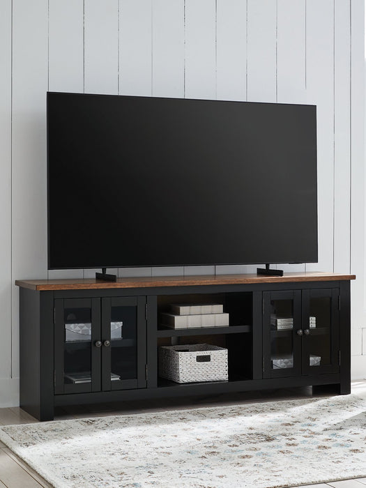 Wildenauer 76" TV Stand with Electric Fireplace - Inland Furniture (San Bernardino, CA)