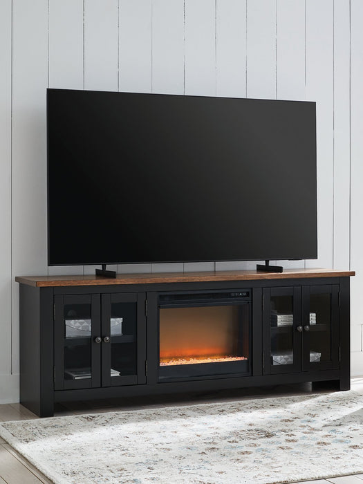 Wildenauer 76" TV Stand with Electric Fireplace - Inland Furniture (San Bernardino, CA)