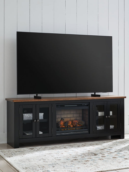Wildenauer 76" TV Stand with Electric Fireplace - Inland Furniture (San Bernardino, CA)