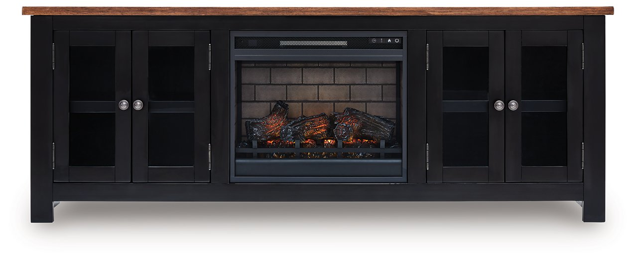 Wildenauer 76" TV Stand with Electric Fireplace - Inland Furniture (San Bernardino, CA)