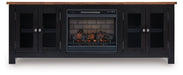 Wildenauer 76" TV Stand with Electric Fireplace - Inland Furniture (San Bernardino, CA)