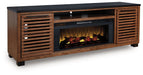 Kallari 84" TV Stand with Electric Fireplace - Inland Furniture (San Bernardino, CA)
